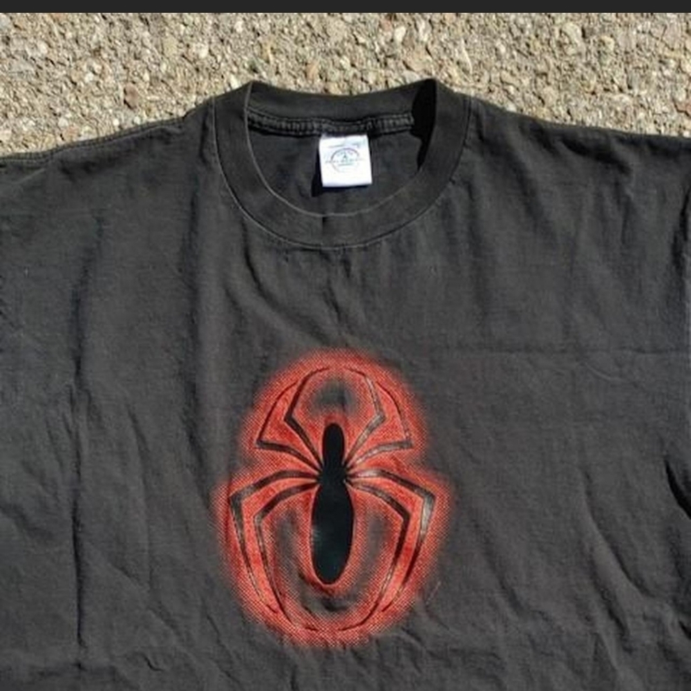 Vtg 2001 Marvel Spider-Man T-Shirt L Delta Pro Weight Graphic Tee Y2K Spiderman - Picture 4 of 8